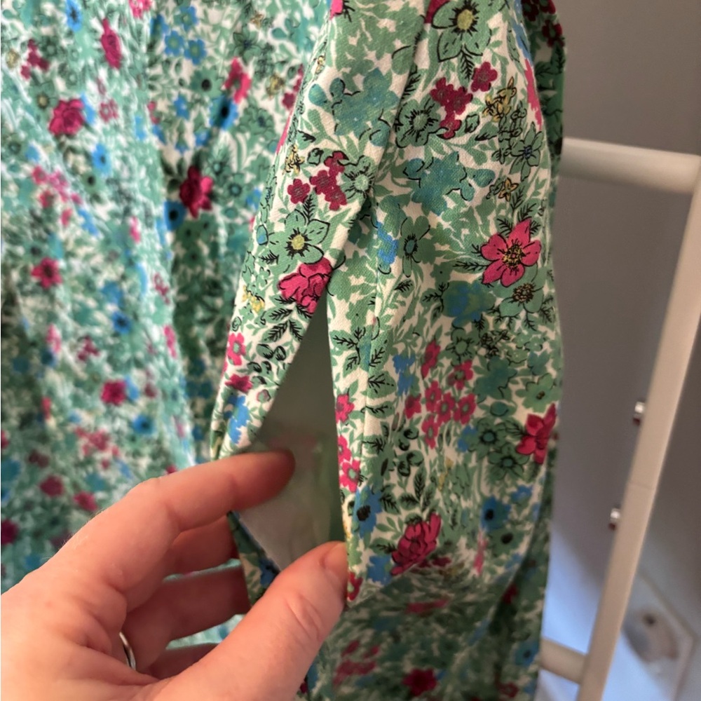 Anne Klein Green Floral Dress - Picture 9 of 16